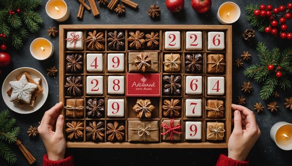 Calendrier de l'avent artisanal : une aventure culinaire délicieuse